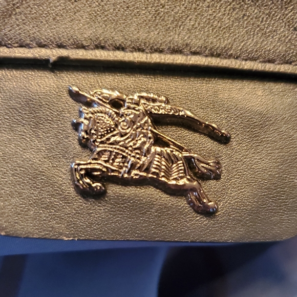 Burberry Blue & Black Plaid Nylon Tote Bag - Picture 13 of 16